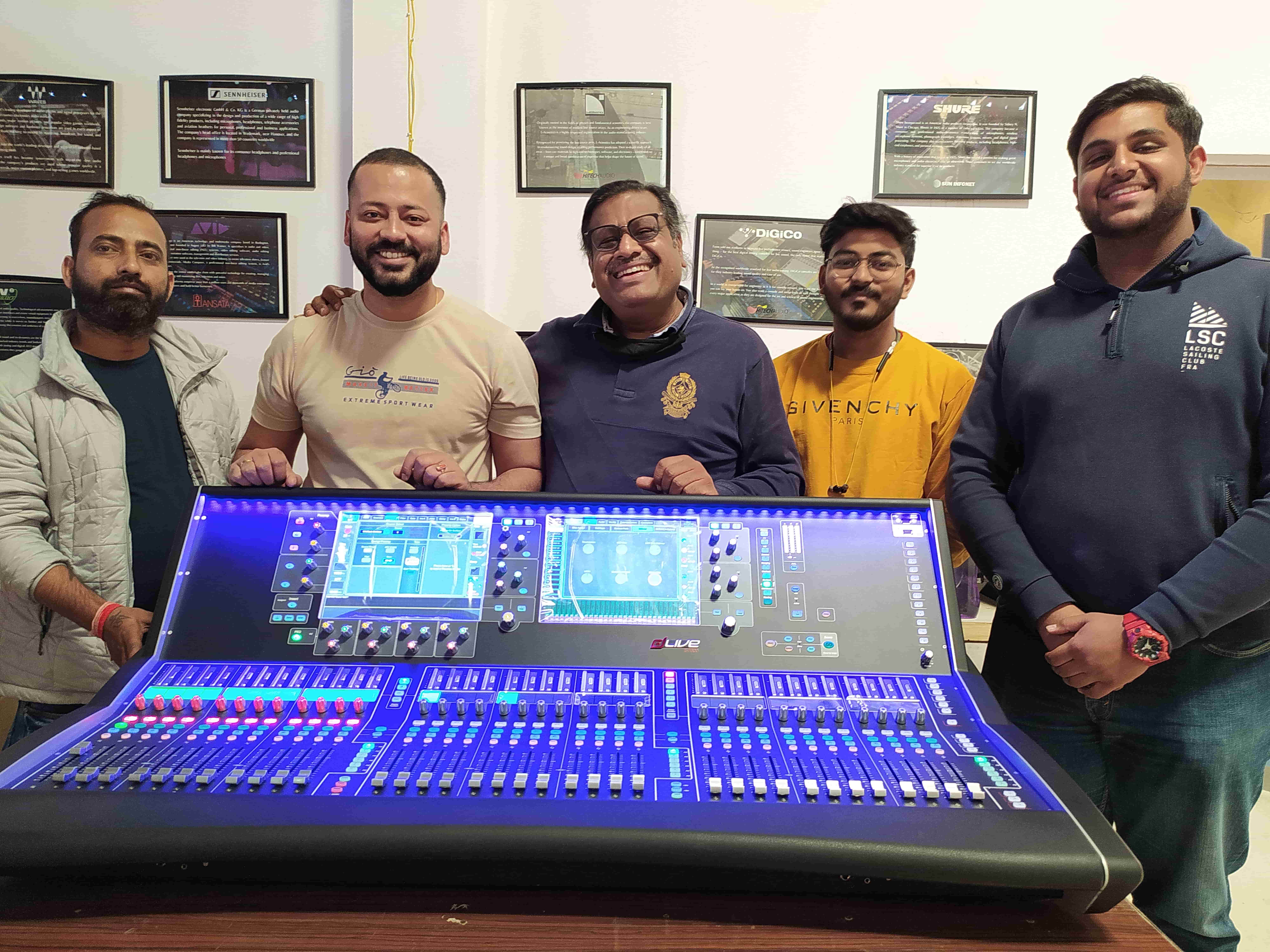 LED Solutions team with Allen & Heath, dLive audio mixing system